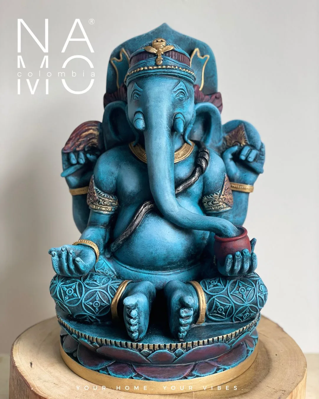 Ganesha 28cm azul